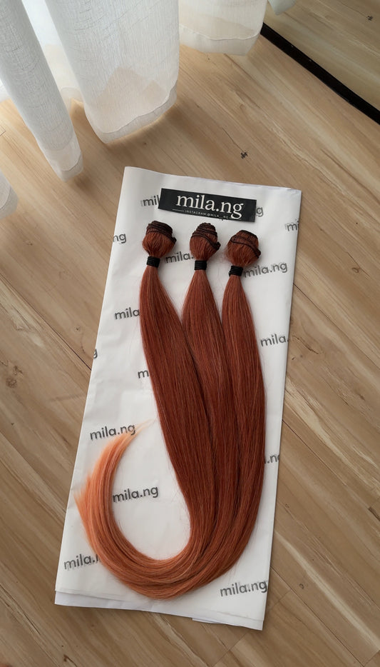 Orange Ombré Straight