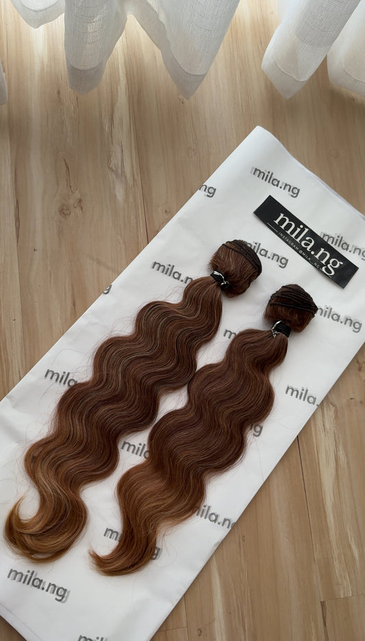 Honey Brown Water Wave Bundles