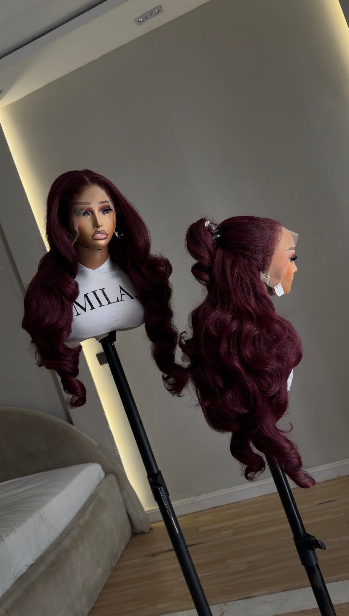 Burgundy Princess Wavy