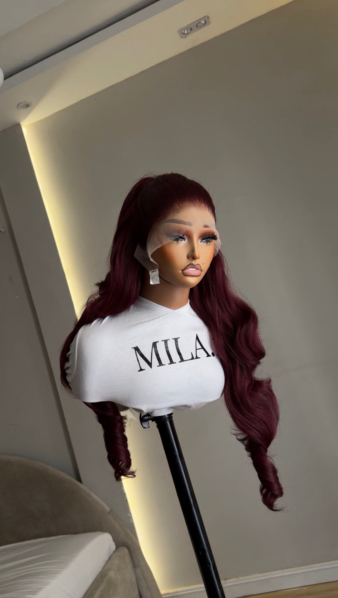 Burgundy Princess Wavy